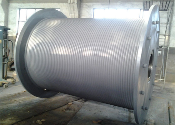 Multilayer Winding Rope Grooved Cable Drum Main Winch Parts For Truck Cranes