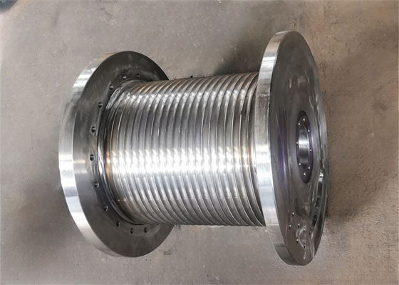स्टील के तार रस्सियों के भंडारण और उठाने के लिए लेबस या सर्पिल ग्रूव्ड विंच ड्रम