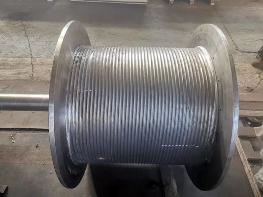 1-150 मिमी ग्रूव पिच 10-10000 एम के लिए ग्रूव विंच ड्रम भारी शुल्क अनुप्रयोगों में रस्सी की लंबाई