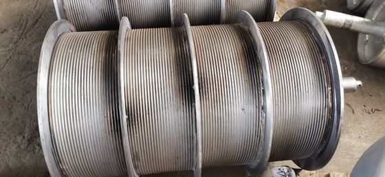 धीमी गति से चलने वाले लिफ्ट के लिए ग्रूव्ड विंच ड्रम